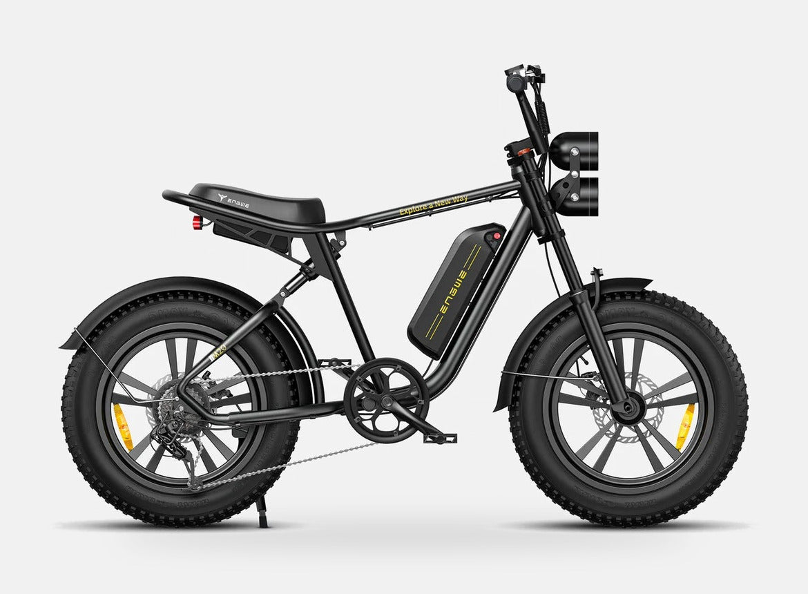 VTT Fat Bike Electrique Noir ENGWE M20