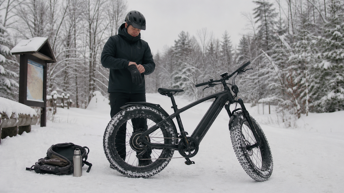 Rouler en fat bike l’hiver : nos conseils pour braver le froid – fat bike électrique