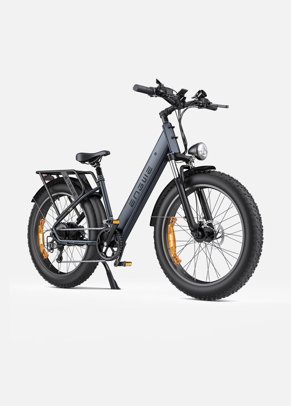 Fat Bike Électrique Mixte Confort & Urbain Noir - E26