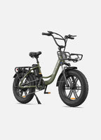Vélo Électrique Urbain Grosses Roues Vert - L20 BOOST
