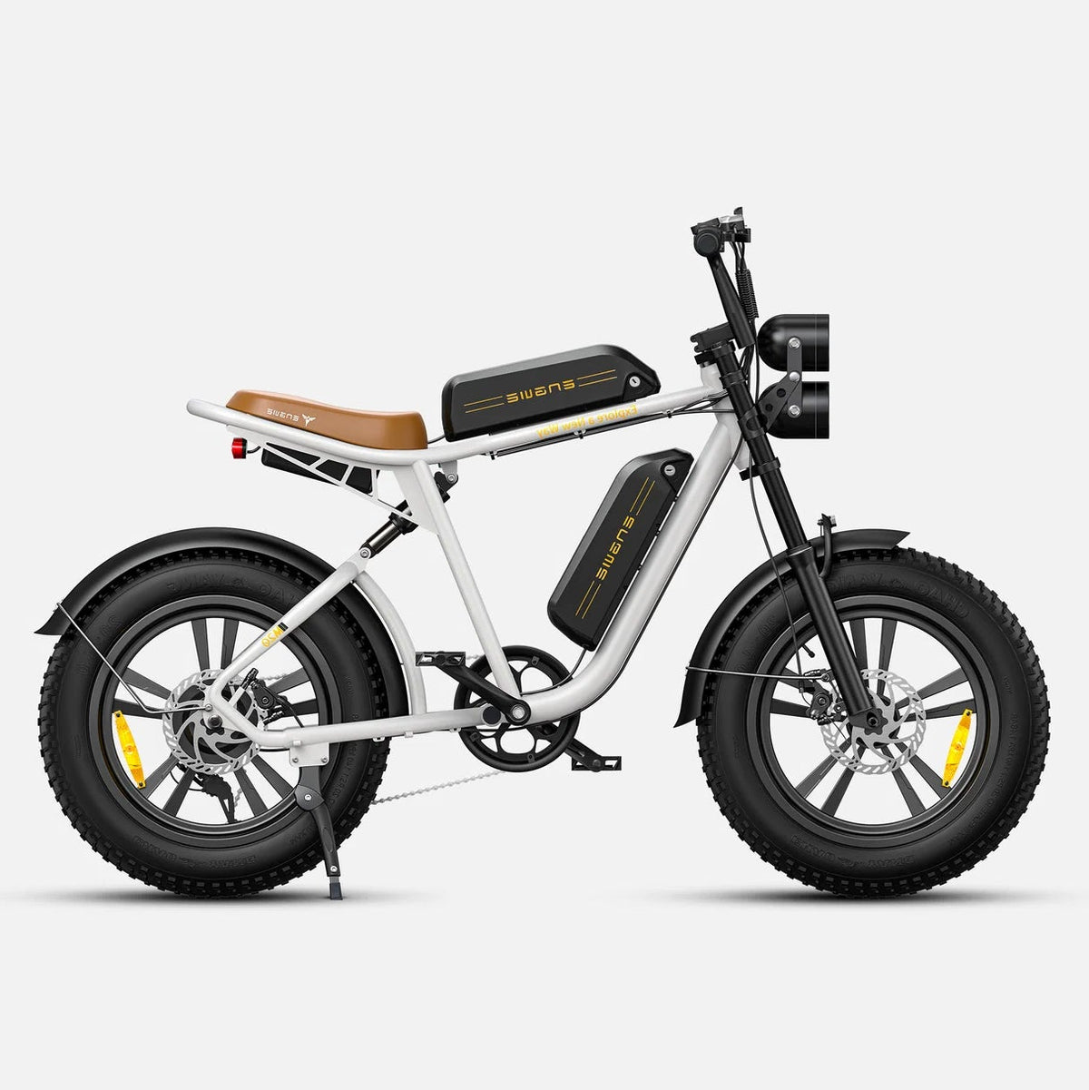 VTT Fat Bike Electrique Blanc ENGWE M20