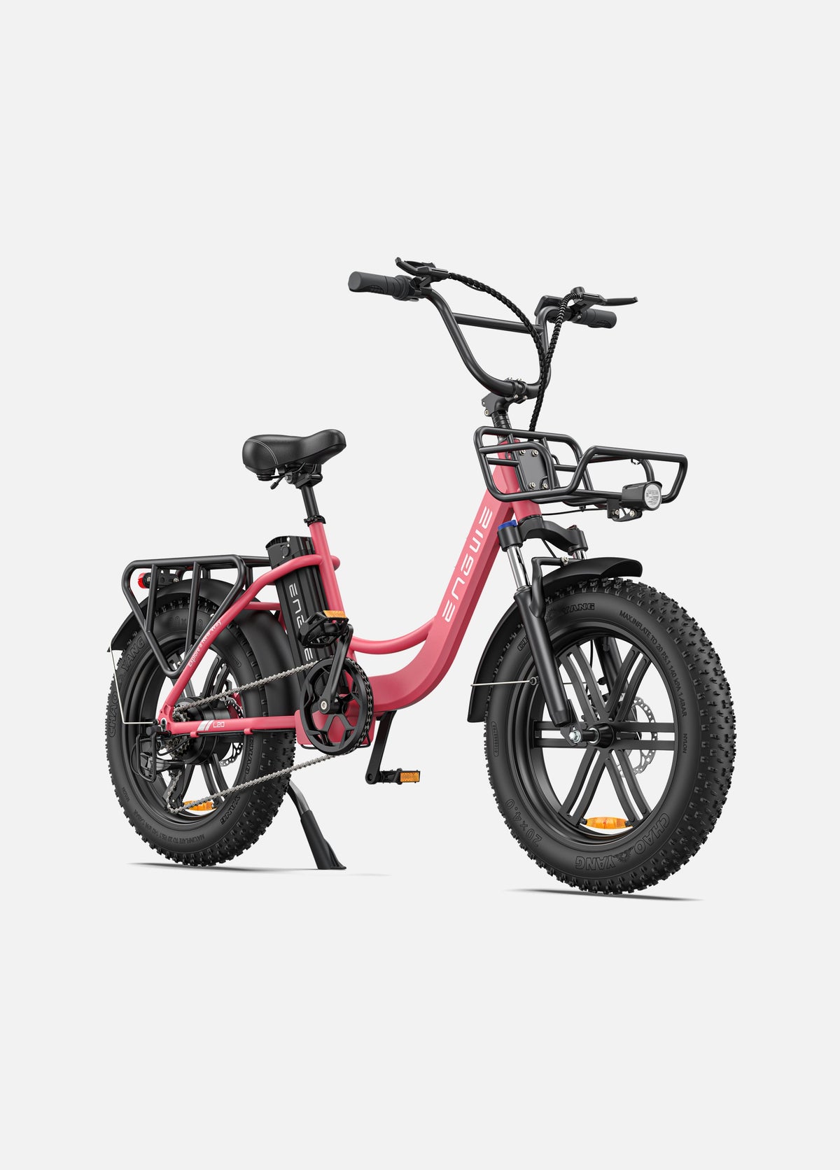 Vélo Électrique Urbain Grosses Roues Rose - L20 BOOST