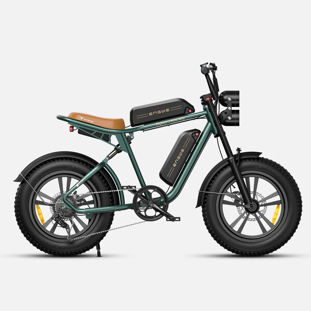 VTT Fat Bike Electrique Vert ENGWE M20