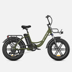 Vélo Électrique Urbain Grosses Roues Vert - L20 BOOST