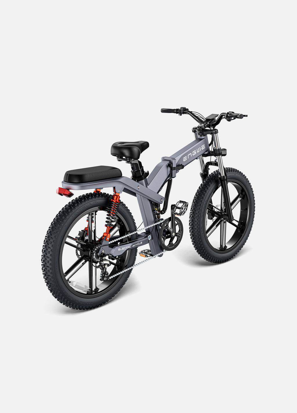 VTT Fat Bike Electrique Pliable à Triple Suspension Gris - X26