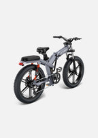 VTT Fat Bike Electrique Pliable à Triple Suspension Gris - X26