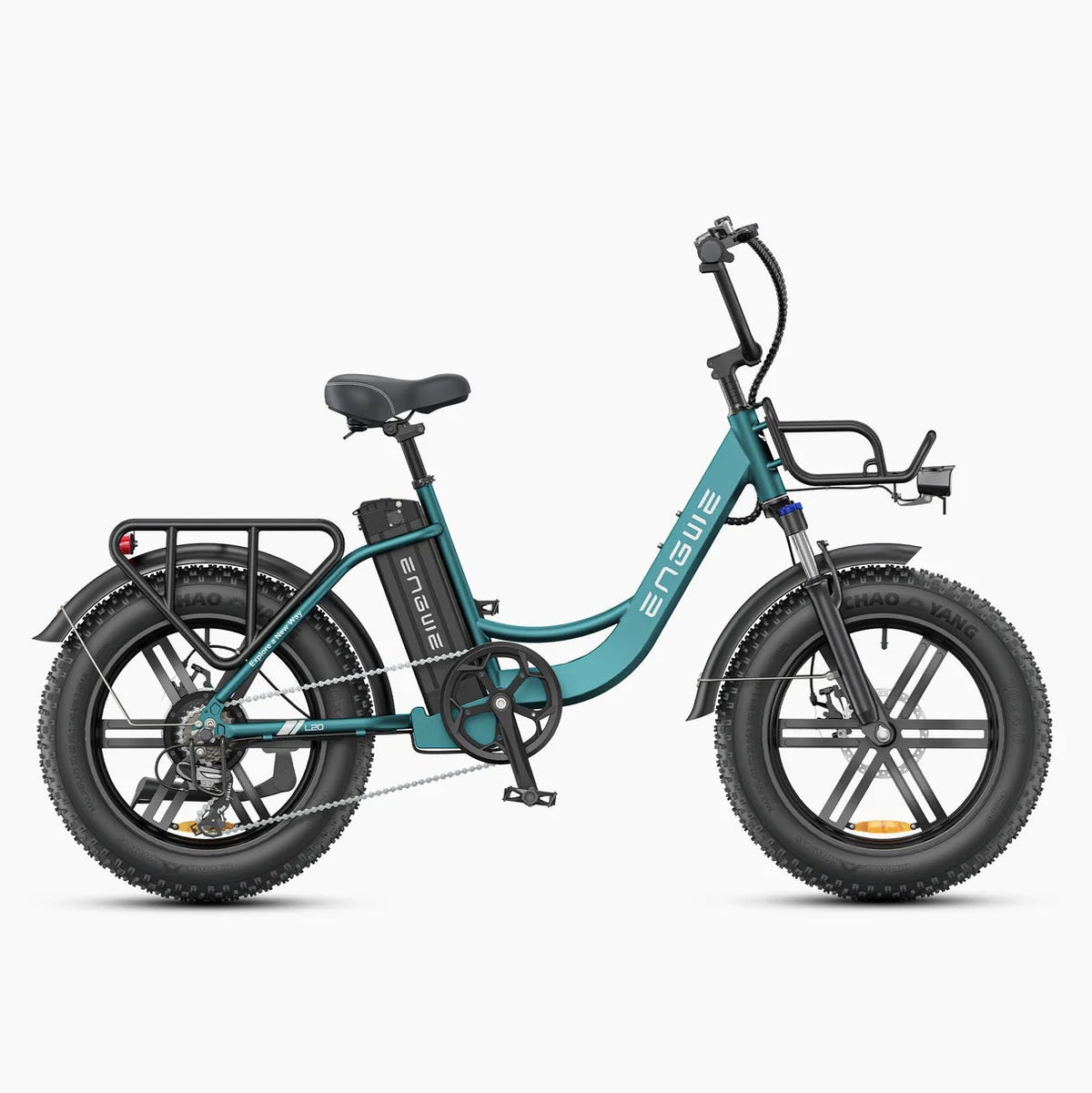 Vélo Électrique Urbain Grosses Roues Turquoise - L20 BOOST