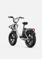 Vélo Électrique Urbain Grosses Roues Blanc - L20 BOOST