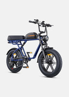 Vélo Électrique Fat Bike Bleu ENGWE M1 - Style Moto 250W