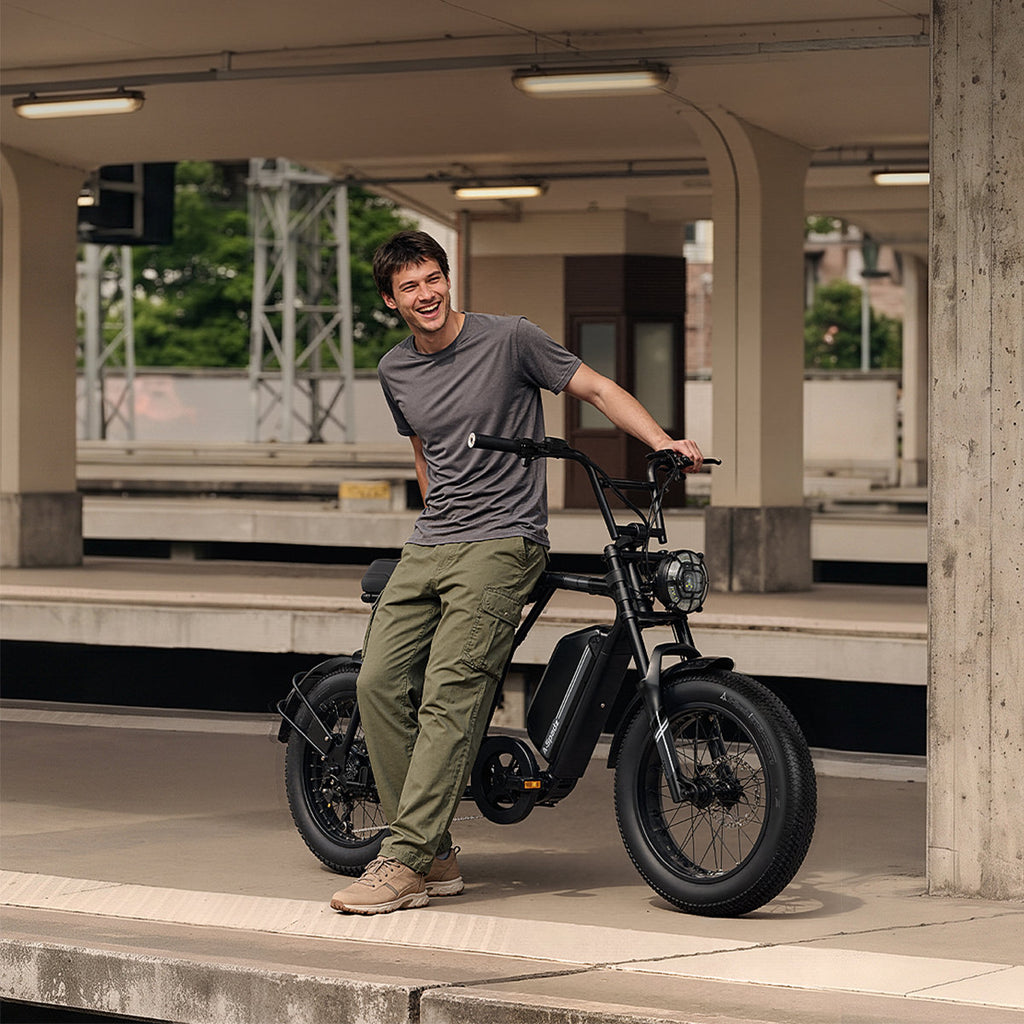 Fat Bike Vintage Scrambler Noir - CAVET