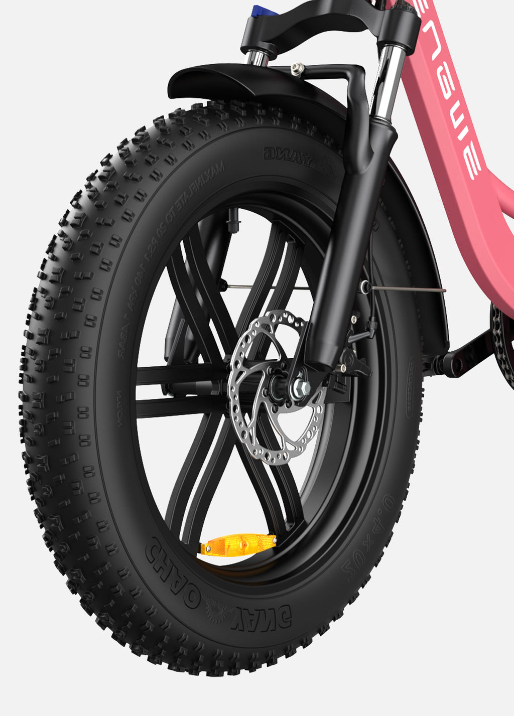 Vélo Électrique Urbain Grosses Roues Rose - L20 BOOST