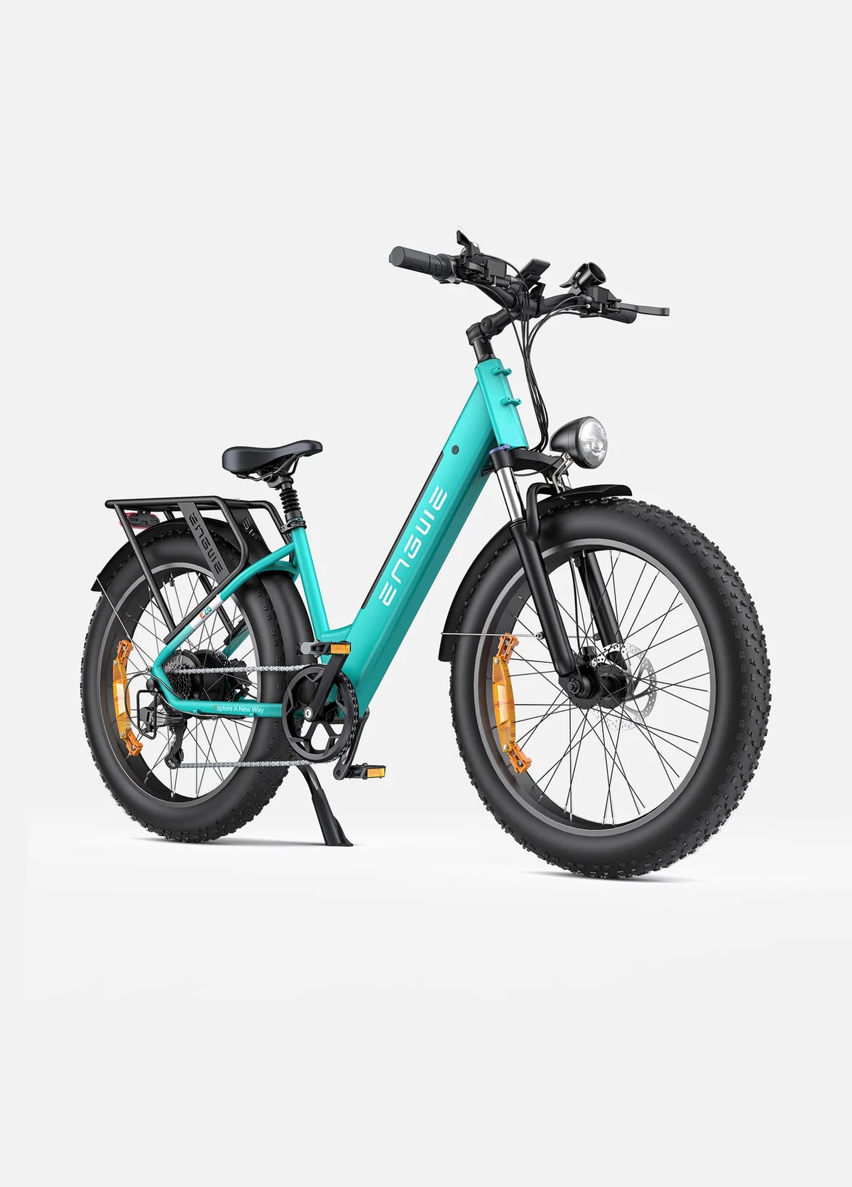 Fat Bike Électrique Mixte Confort & Urbain Turquoise - E26
