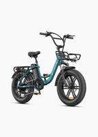 Vélo Électrique Urbain Grosses Roues Turquoise - L20 BOOST