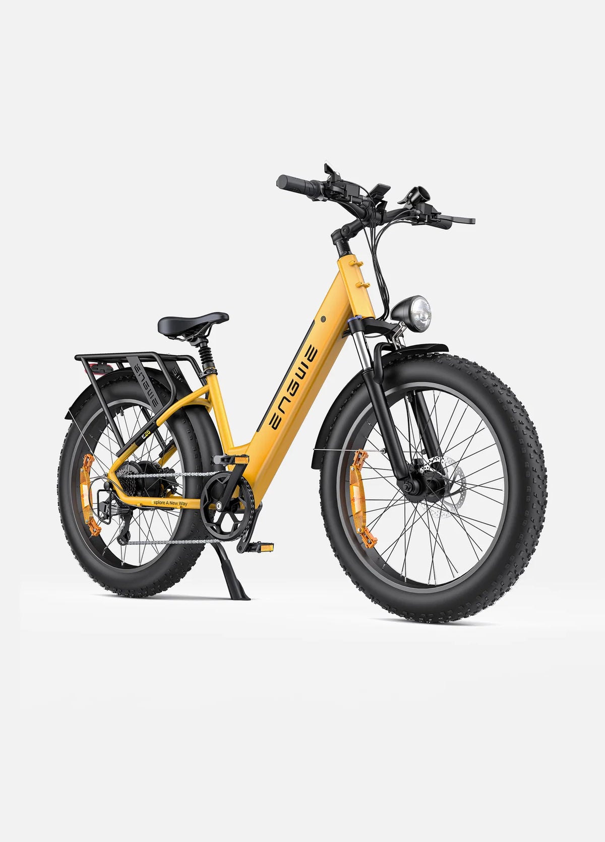 Fat Bike Électrique Mixte Confort & Urbain Jaune - E26
