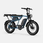 Fat Bike Longtail Biplace Électrique Bleu - CAVET