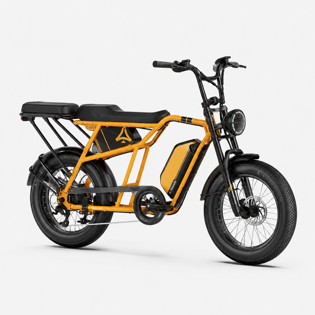 Fat Bike Longtail Biplace Électrique Jaune - CAVET