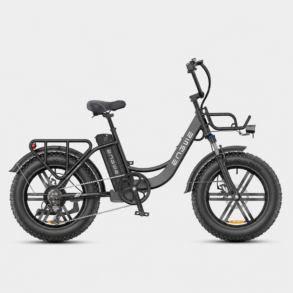 Vélo Électrique Urbain Grosses Roues Noir - L20 BOOST