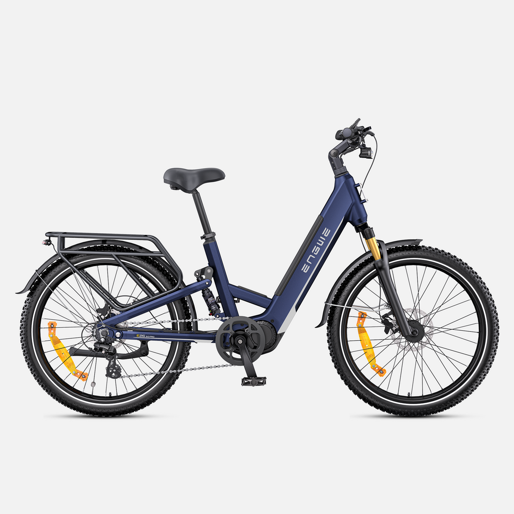 Fat Bike Électrique Femme Cadre Ouvert Bleu - E26 PRO