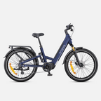 Fat Bike Électrique Femme Cadre Ouvert Bleu - E26 PRO