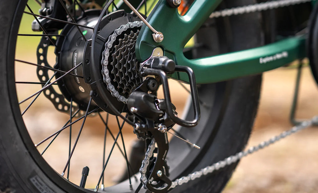 Fat Bike Electrique Pliant 20 Pouces Vert - PRO 3