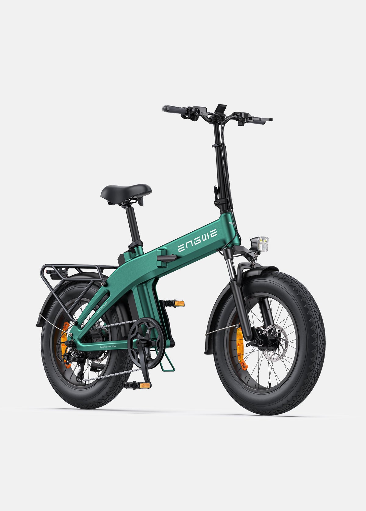 Fat Bike Electrique Pliant 20 Pouces Vert - PRO 3