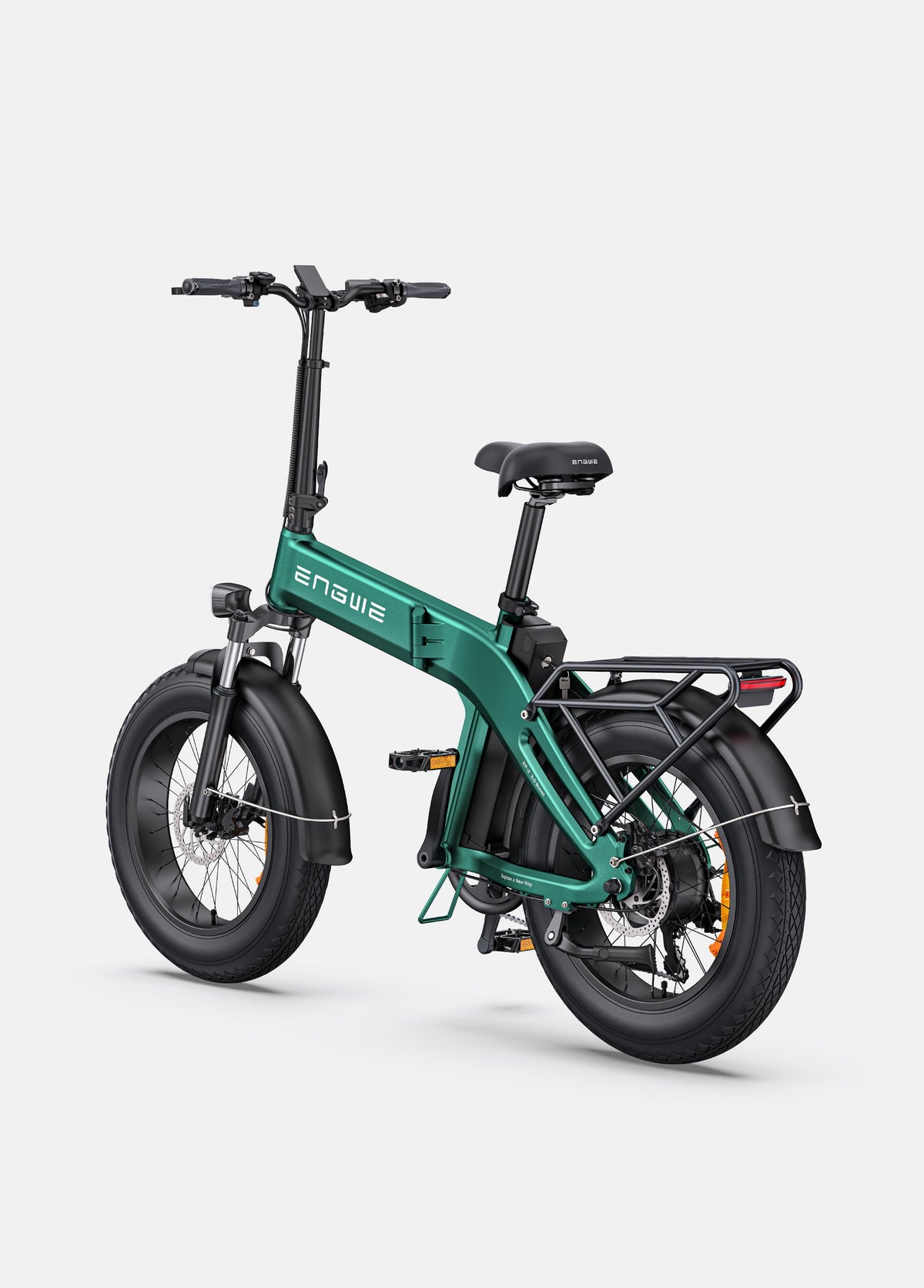 Fat Bike Electrique Pliant 20 Pouces Vert - PRO 3