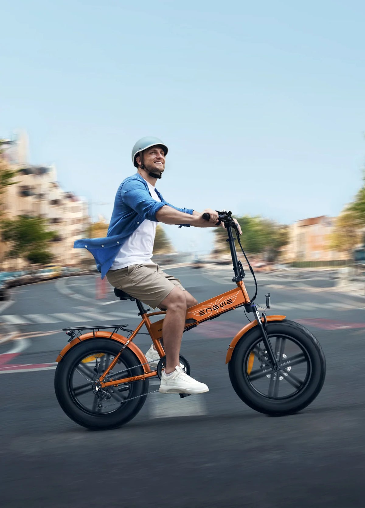 Vélo Électrique Compact de Ville Marron - ENGWE EP-2 Boost