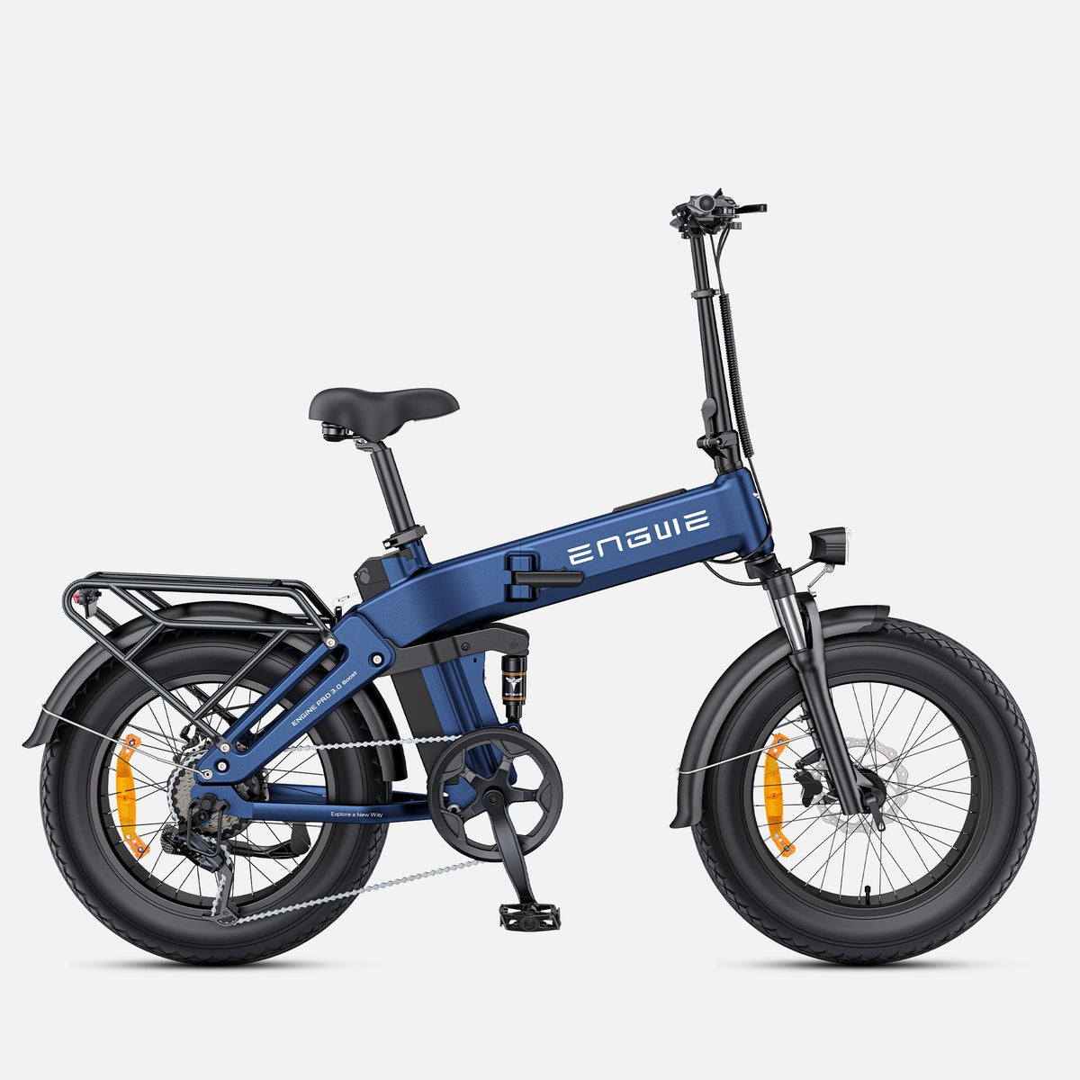 Fat Bike Electrique Pliant 20 Pouces Bleu - PRO 3