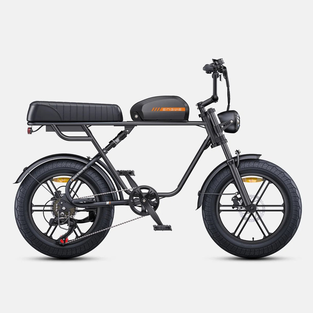 Vélo Électrique Fat Bike Noir ENGWE M1 - Style Moto 250W