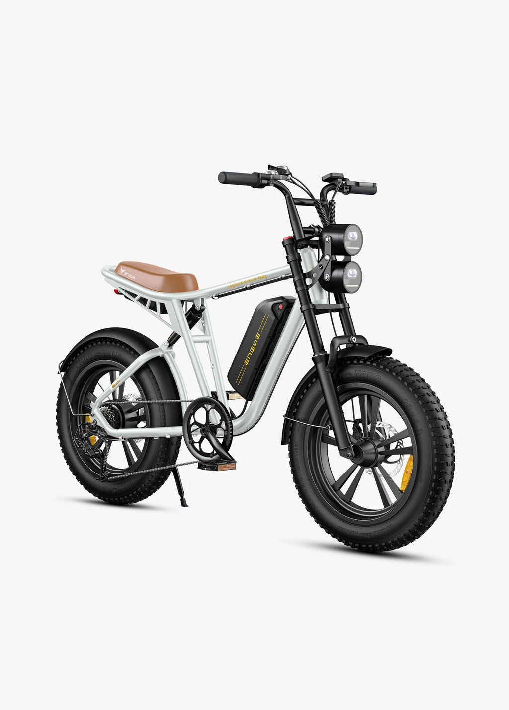VTT Fat Bike Electrique Blanc ENGWE M20
