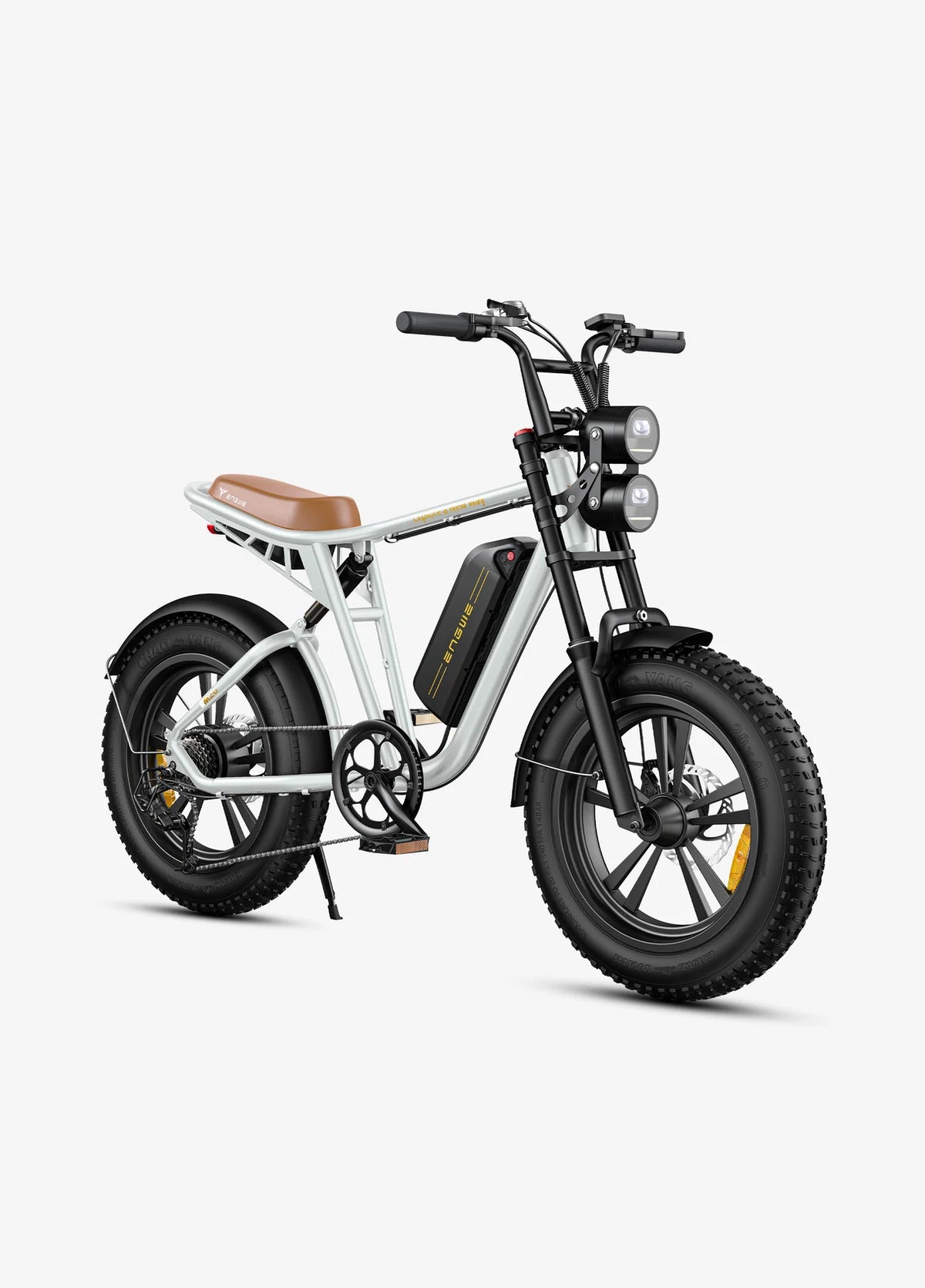 VTT Fat Bike Electrique Blanc ENGWE M20