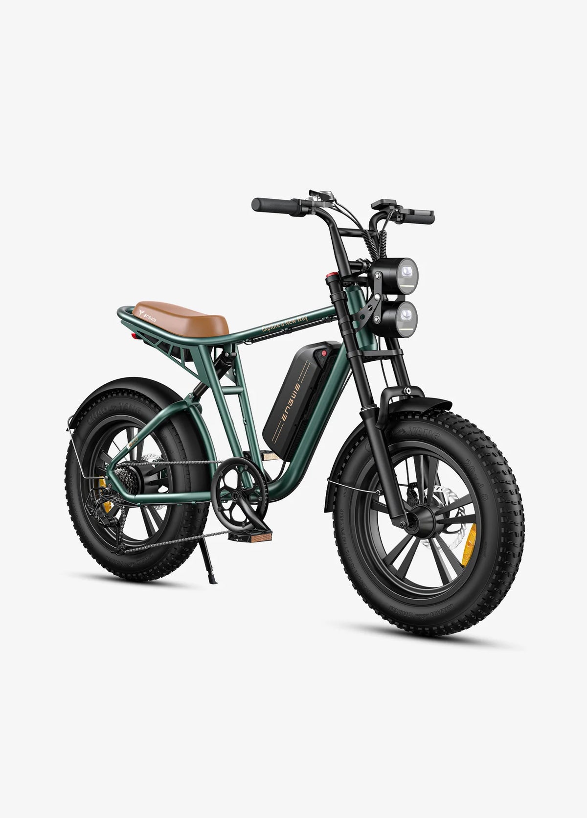VTT Fat Bike Electrique Vert ENGWE M20