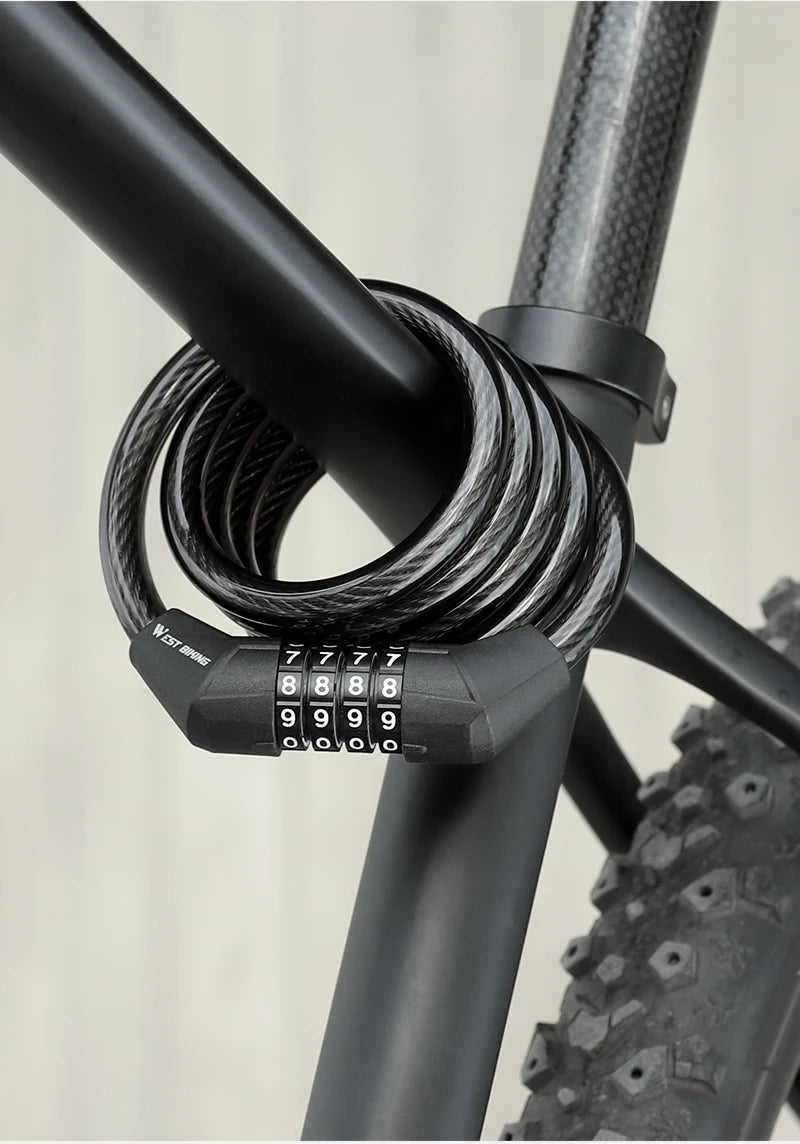 Antivol câble à code pour vélo