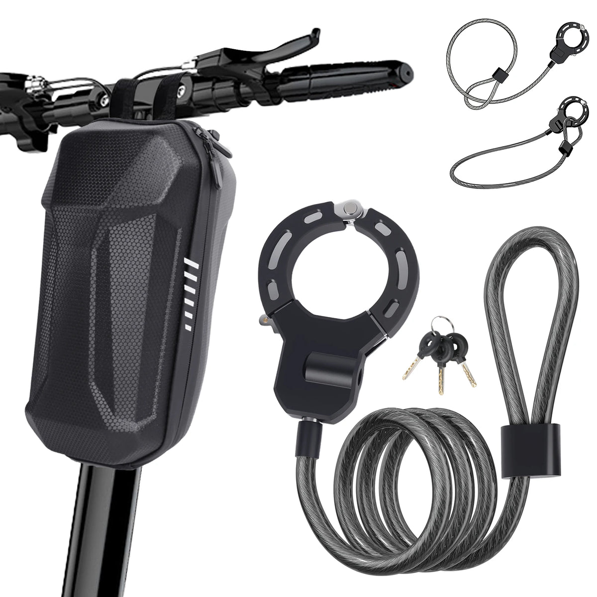 Antivol menotte avec câble pour vélo et trottinette