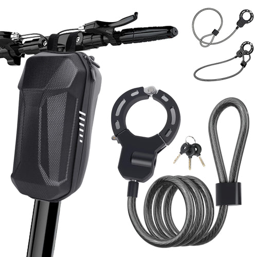 Antivol menotte avec câble pour vélo et trottinette