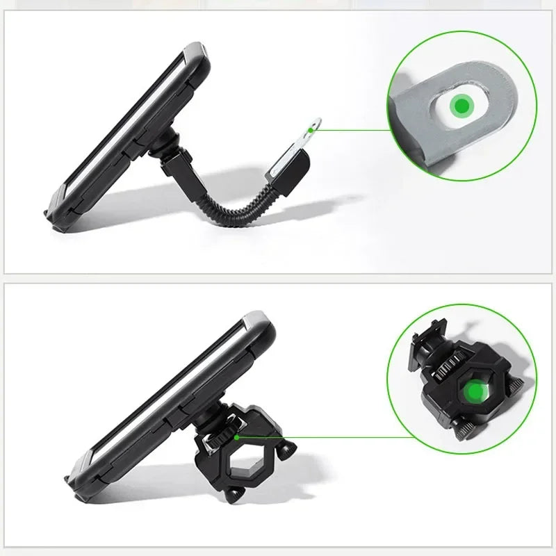 Support téléphone étanche pour guidon ou rétroviseur