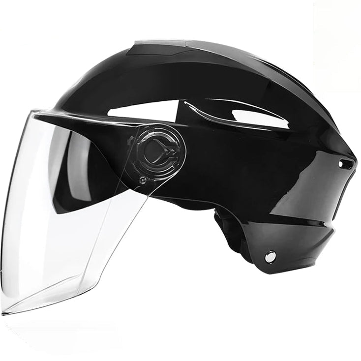 Casque jet rétro pour vélo électrique
