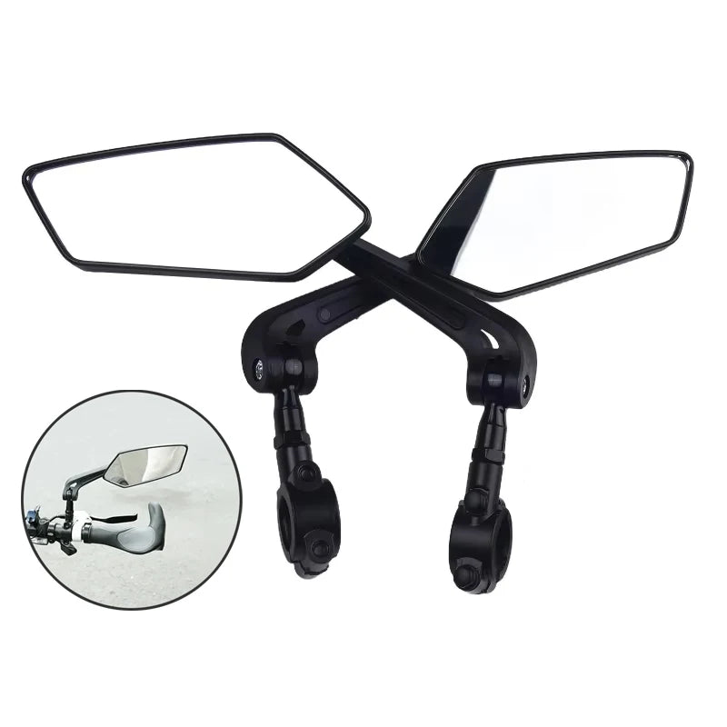 Paire de rétroviseurs de guidon pour vélo
