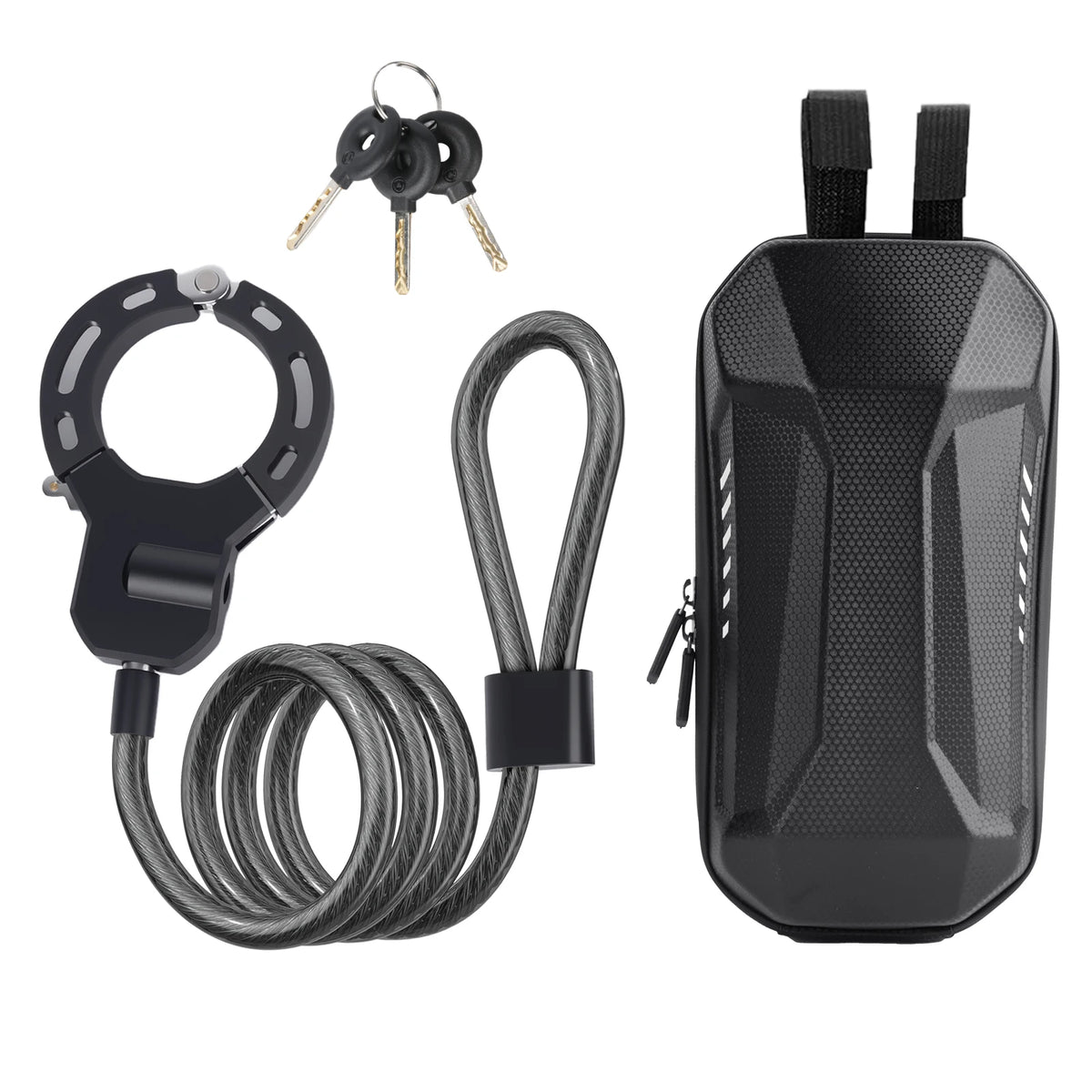 Antivol menotte avec câble pour vélo et trottinette