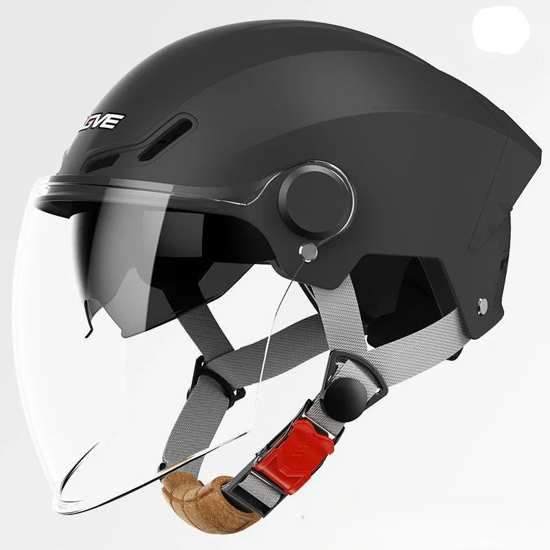 Casque jet léger avec protection solaire