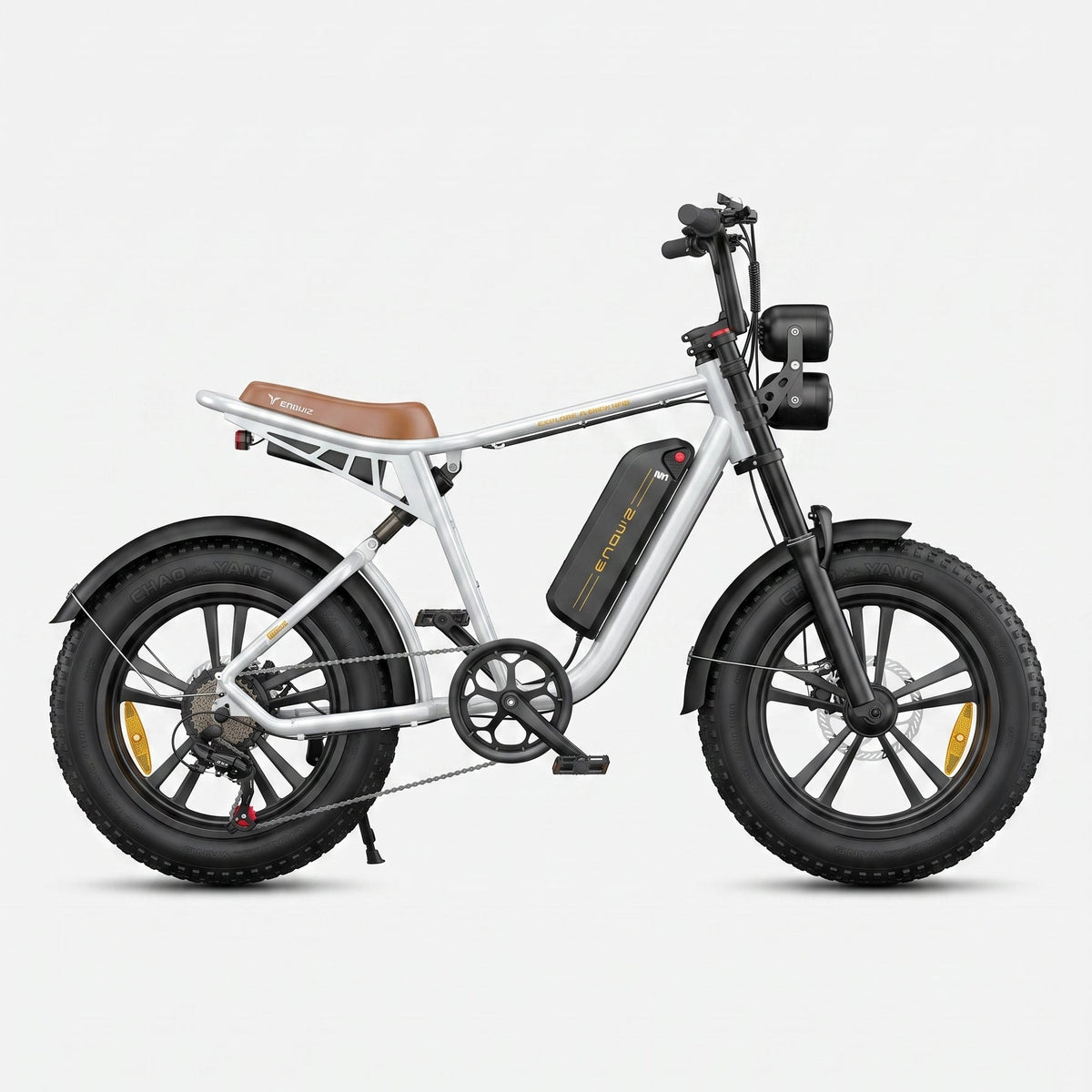 VTT Fat Bike Electrique Blanc ENGWE M20