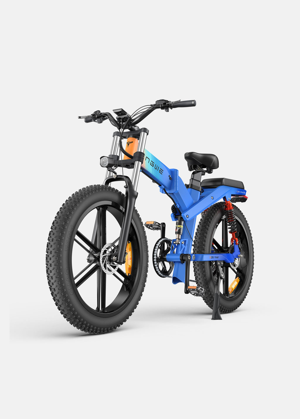 VTT Fat Bike Electrique Pliable à Triple Suspension Bleu - X26