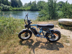 Fat Bike Vintage Scrambler Bleu - CAVET