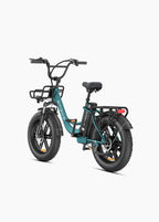 Vélo Électrique Urbain Grosses Roues Turquoise - L20 BOOST
