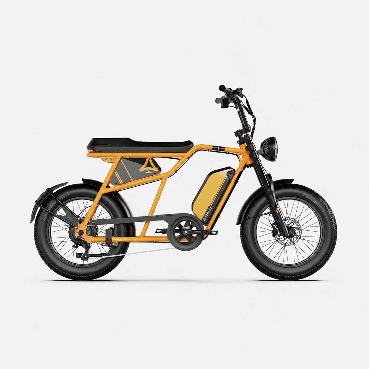 Fat Bike Vintage Scrambler Jaune - CAVET