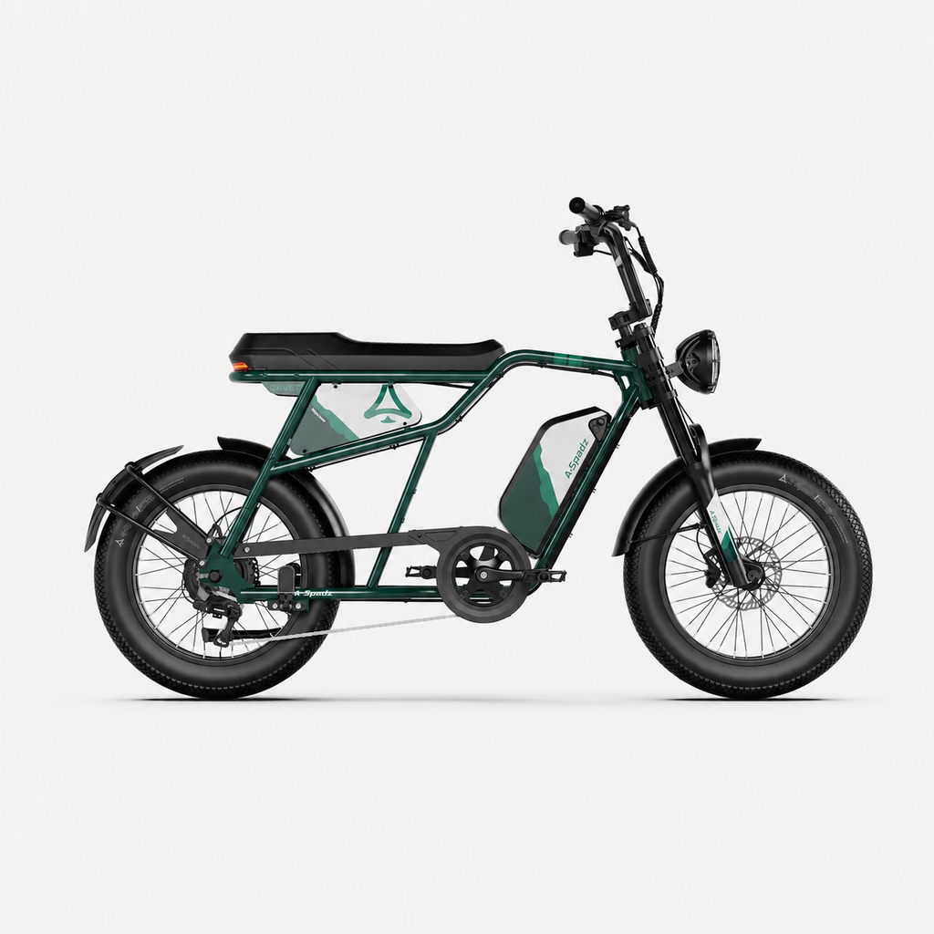 Fat Bike Vintage Scrambler Vert - CAVET