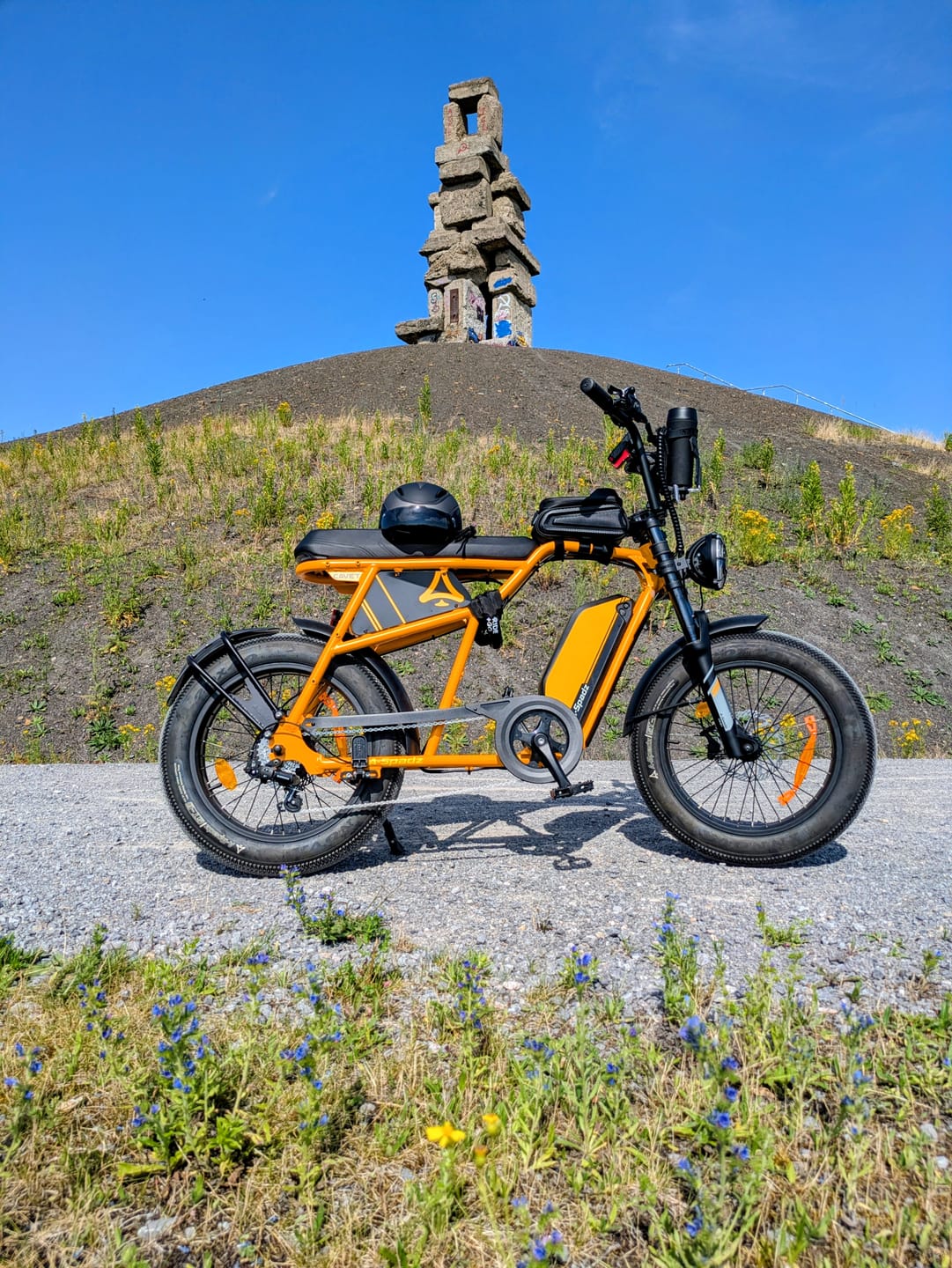 Fat Bike Vintage Scrambler Jaune - CAVET