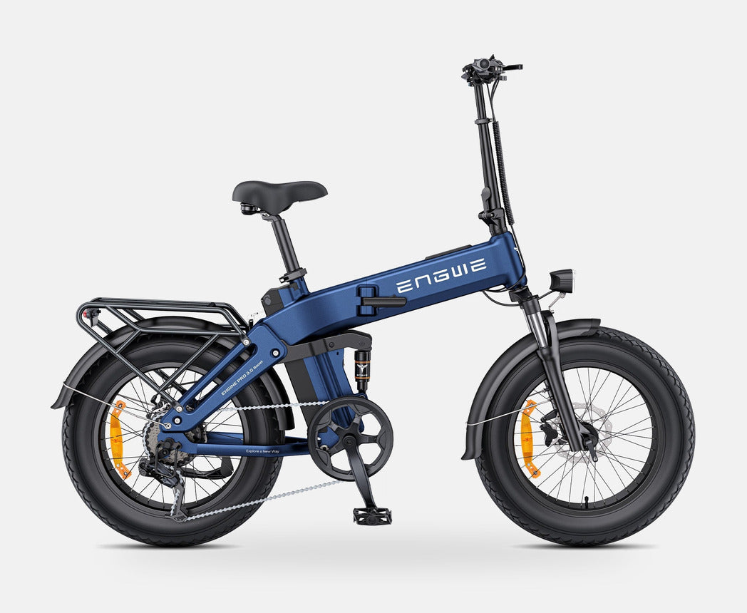 Fat Bike Electrique Pliant 20 Pouces Bleu - PRO 3