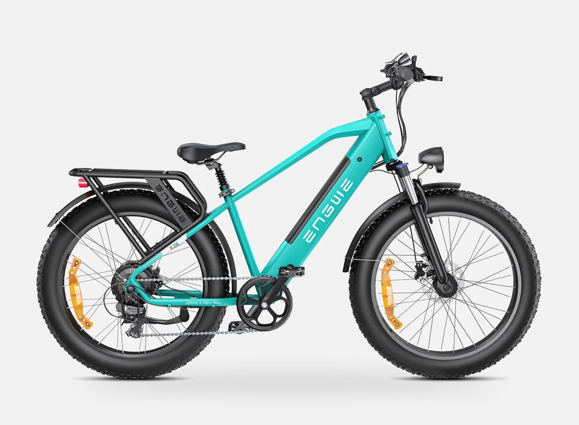 Fat Bike Électrique Mixte Confort & Urbain Turquoise - E26