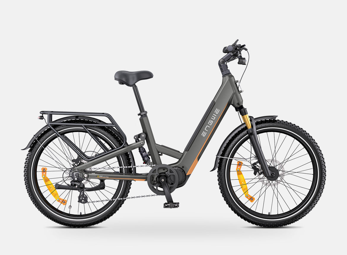 Fat Bike Électrique Femme Cadre Ouvert Gris - E26 PRO